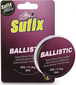 Поводковый материал SUFIX Ballistic (11,4 кг/25 lb Коричневый)