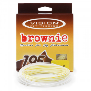 Шнур нахлыстовый VISION Brownie (5F Желтый/Белый)