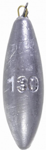 Грузила свинцовые SALMO ОЛИВКА с кольцом и вертлюгом, 120-130 г (120 г)