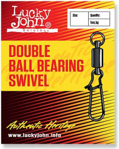 Вертлюжок-застежка LJ Double Ball Bearing Swivel (2 подшипника) (003)